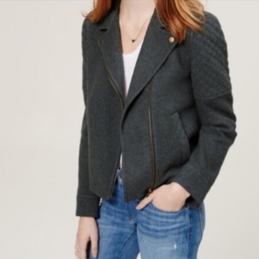 Ann Taylor Loft Quilted Moto jacket